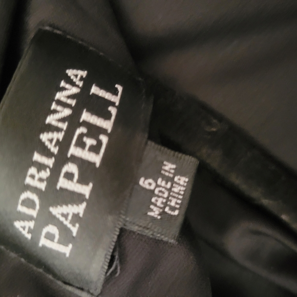 Adrianna Papell Black Pleated Halter Bodycon Dress - Picture 3 of 6